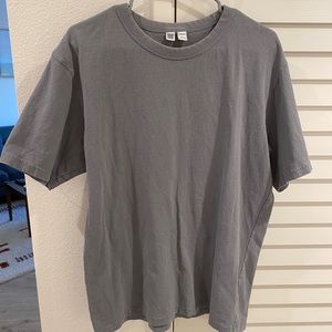 Uniqlo U Grey T-shirt, Mens size Large, oversized